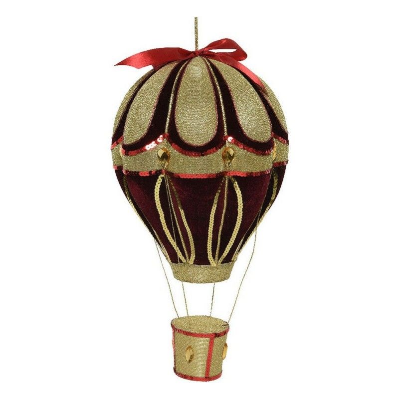 Décorations de Noël Polyester Velours Ballon (Ø 23 x 40 cm)