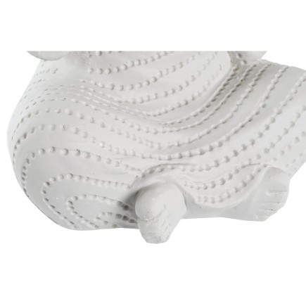 Figurine Décorative DKD Home Decor Finition vieillie Blanc Moine Oriental Magnésium (25,5 x 19 x 39 cm) (2 Unités)