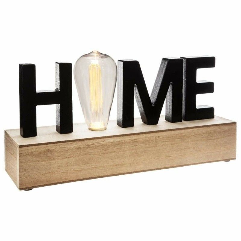 Figurine Décorative Atmosphera 'Home' Lumière LED (34 x 16 x 8 cm)