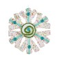 Décorations de Noël Bleu Flocons de neige 17 x 6 x 17 cm Blanc Vert