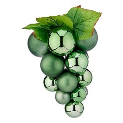 Bola de Navidad Uvas Verde Plástico