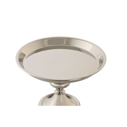 Centre de Table DKD Home Decor Verre Argenté Aluminium (19 x 19 x 22 cm)