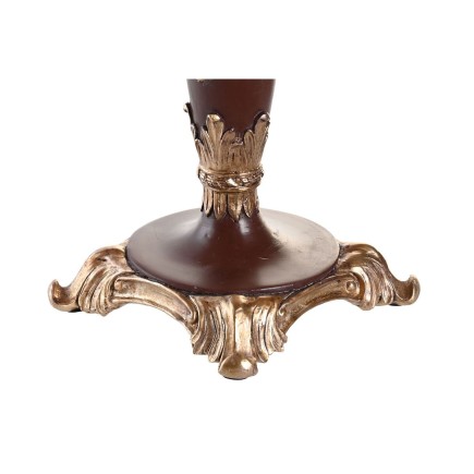Centre de Table DKD Home Decor Miroir Doré Blanc Résine Brun foncé Néoclassique (24,5 x 24,5 x 20 cm) (2 Unités)