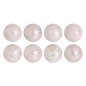 Balles CAPIZ Décoration Rose 10 x 10 x 10 cm (8 Unités)