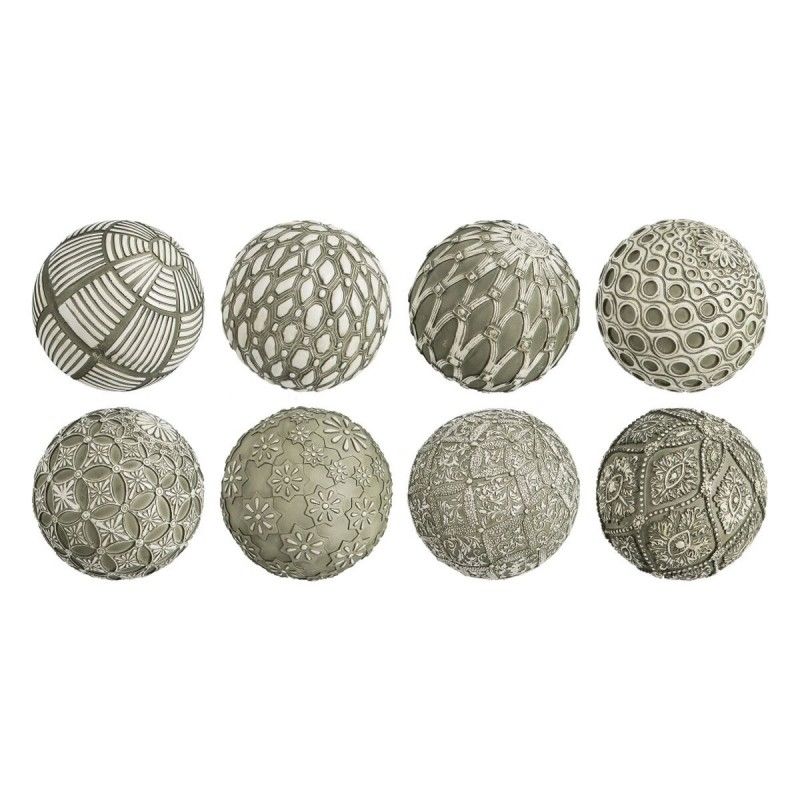 Balles Décoration Vert 10 x 10 x 10 cm (8 Unités)