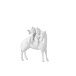 Cheval avec 2 anges en résine blanche 14x18cm Cheval avec 2 anges en résine blanche 14x18cm