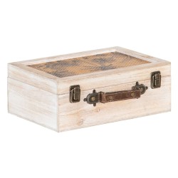 Coffre 34,5 x 24 x 14 cm Rotin DMF