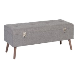 Baúl Tejido Sintético Madera