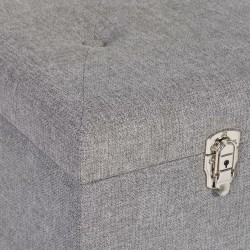 Coffre Tissu Synthétique Bois