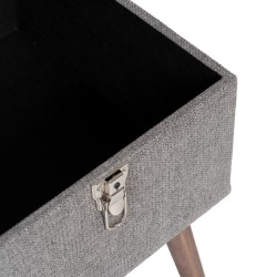 Coffre Tissu Synthétique Bois
