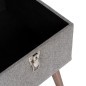 Coffre Tissu Synthétique Bois