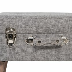 Coffre Tissu Synthétique Bois