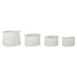 Juego de Cestas DKD Home Decor Blanco Negro Boho 36 x 36 x 33 cm (4 Piezas)