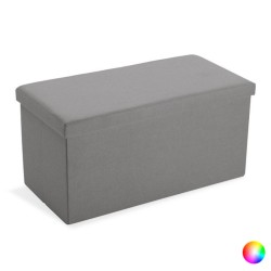 Banc de coffre Long Démontable Lin Bois MDF (38 x 37,5 x 76,5 cm)