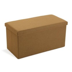 Banc de coffre Long Démontable Lin Bois MDF (38 x 37,5 x 76,5 cm)