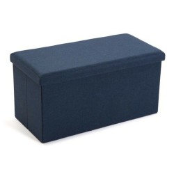 Banc de coffre Long Démontable Lin Bois MDF (38 x 37,5 x 76,5 cm)