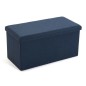 Banc de coffre Long Démontable Lin Bois MDF (38 x 37,5 x 76,5 cm)