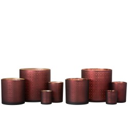 Photophore Rouge - Lana Deco