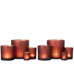 Photophore Rouge - Lana Deco