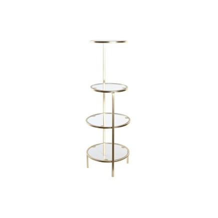 Etagère DKD Home Decor 32,5 x 30 x 86 cm Verre Doré Métal