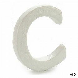 Lettre C Blanc polystyrène 1 x 15 x 13,5 cm (12 Unités)