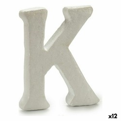 Letra K Blanco Poliestireno 1 x 15 x 13,5 cm (12 Unidades)