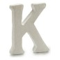Lettre K Blanc polystyrène 1 x 15 x 13,5 cm (12 Unités)