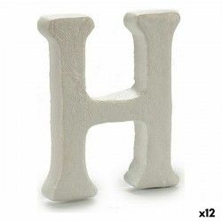 Lettre H Blanc polystyrène 1 x 15 x 13,5 cm (12 Unités)