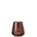 Photophore en verre marron 14x14x16 cm Photophore en verre marron 14x14x16 cm