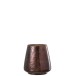 Photophore en verre marron 14x14x16 cm Photophore en verre marron 14x14x16 cm