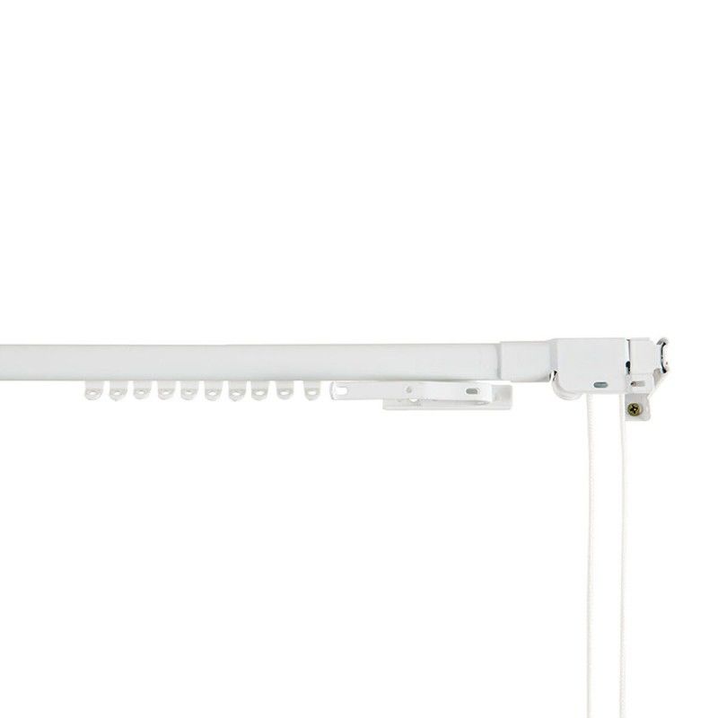 Rail de rideau Stor Planet Cintacor Extensible Renforcé Blanc 120-210 cm