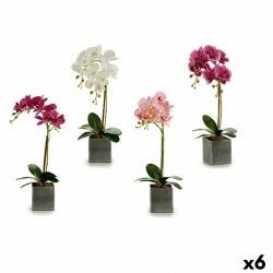 Fleur décorative Orchidée Plastique 14 x 51 x 18 cm (6 Unités)