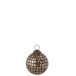 BOULE DE NOEL MOSAIQUES VERRE ANTIQUE OR SMALL