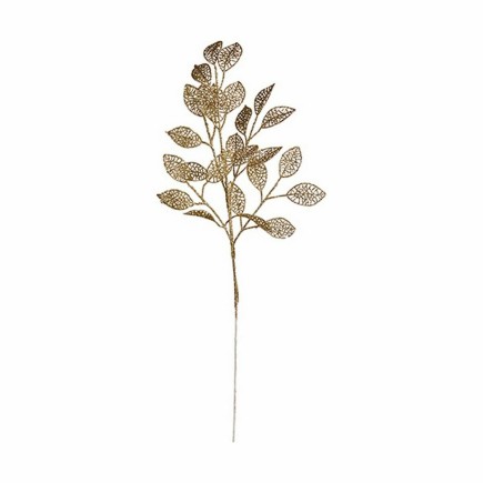 Branche doré plastique 31x68x2cm - Lot de 12