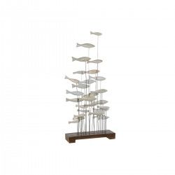 Figurine Décorative Home ESPRIT Blanc Marron Spirales 45 x 15 x 100 cm