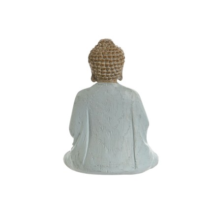 Figurine Décorative Home ESPRIT Blanc Vert Turquoise Buda Oriental 6 x 4 x 8,5 cm (6 Unités)