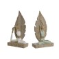 Figura Decorativa Home ESPRIT Blanco Verde Scandi 15,5 x 7,5 x 26,5 cm (2 Unidades)