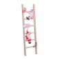 Décorations de Noël Multicouleur Bois Escalier Père Noël 12 x 1,8 x 42 cm