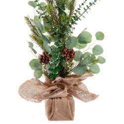 Décoration de Noël en plastique vert 11*11*60 cm