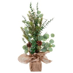 Décoration de Noël en plastique vert 11*11*60 cm
