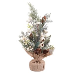 Adorno Navideño Multicolor Natural Plástico Piñas 50 cm