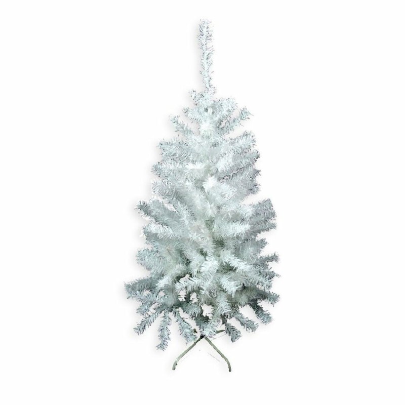 Árbol de Navidad Blanco Multicolor PVC Metal Polietileno 80 x 80 x 150 cm Árbol de Navidad Blanco Multicolor PVC Metal Polietileno 80 x 80 x 150 cm