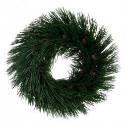 Corona de Navidad Verde PVC 31 x 31 cm