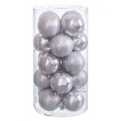 Boules de Noël Cuivre Plastique 6 x 6 x 6 cm (20 Unités)