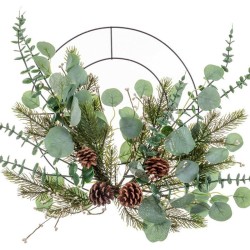 Accroches- portes Noël Vert Naturel Métal Plastique 51 cm