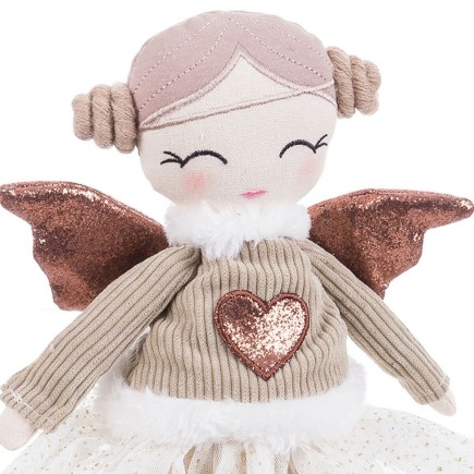 Décorations de Noël Vert Beige Sable Tissu 42 cm