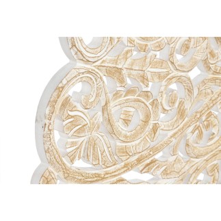 Décoration murale Home ESPRIT Blanc Naturel Mandala Indien 119 x 1,5 x 119 cm
