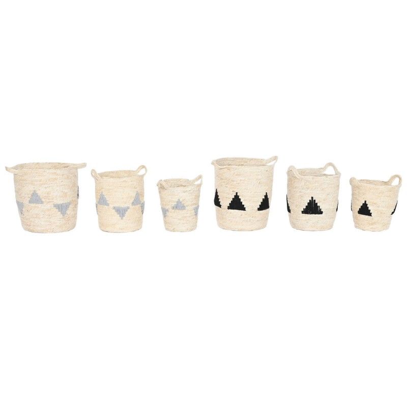 Lot de paniers Home ESPRIT Noir Gris Naturel Herbier marin Boho 33 x 33 x 40 cm (2 Unités) Lot de paniers Home ESPRIT Noir Gris Naturel Herbier marin Boho 33 x 33 x 40 cm (2 Unités)