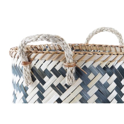 Set de basket DKD Home Decor Colonial Bambou (40 x 38 x 38 cm)