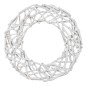 Couronne de Noël Blanc Bois de paulownia 60 x 5 x 60 cm
